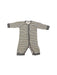 A White Onesies from Petit Bateau in size 3-6M for neutral. (Front View)