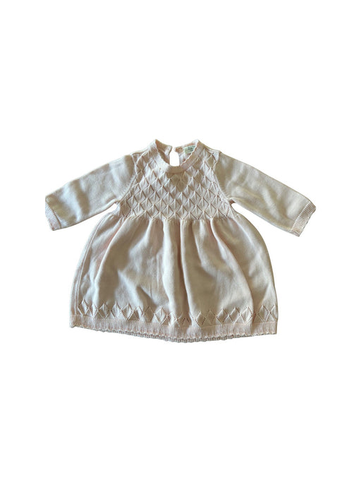 A Pink Long Sleeve Dresses from Viverano in size 3-6M for girl. (Front View)