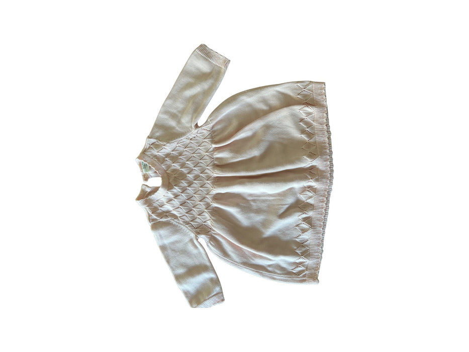 A Pink Long Sleeve Dresses from Viverano in size 3-6M for girl. (Front View)