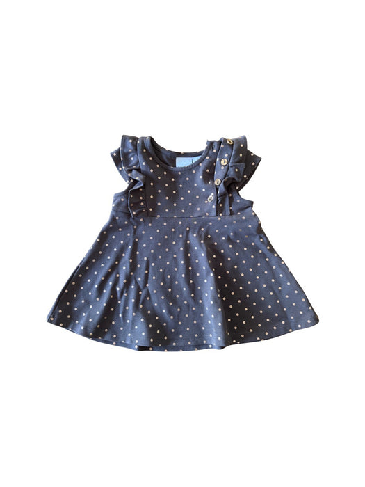 A Navy Sleeveless Dresses from Tahari in size 6-12M for girl. (Front View)