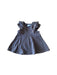 A Navy Sleeveless Dresses from Tahari in size 6-12M for girl. (Back View)
