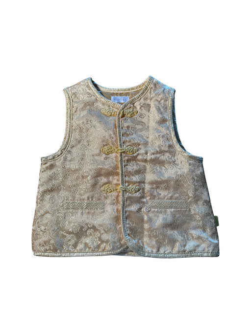 A Gold Dress Up Vests from Mides in size 18-24M for neutral. (Front View)