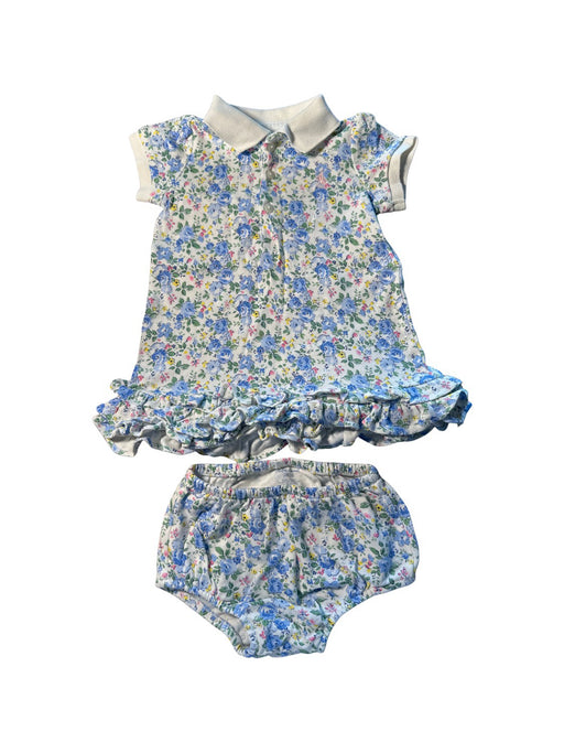 A Blue Shorts Sets from Ralph Lauren in size 6-12M for girl. (Front View)