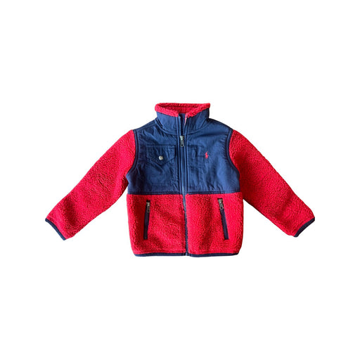 A Red Lightweight Jackets from Polo Ralph Lauren in size 3T for boy. (Front View)