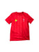 A Red Short Sleeve T Shirts from Adidas in size 10Y for boy. (Front View)