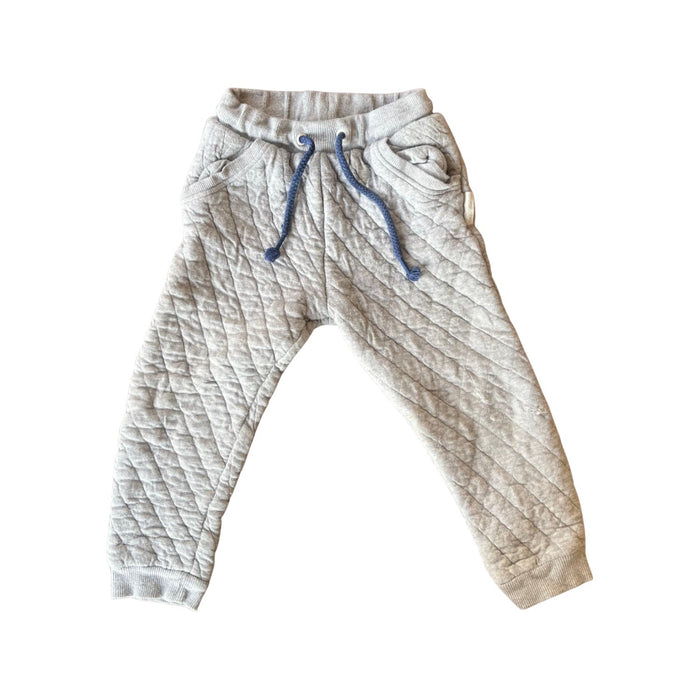 A Grey Sweatpants from Purebaby in size 3T for neutral. (Front View)