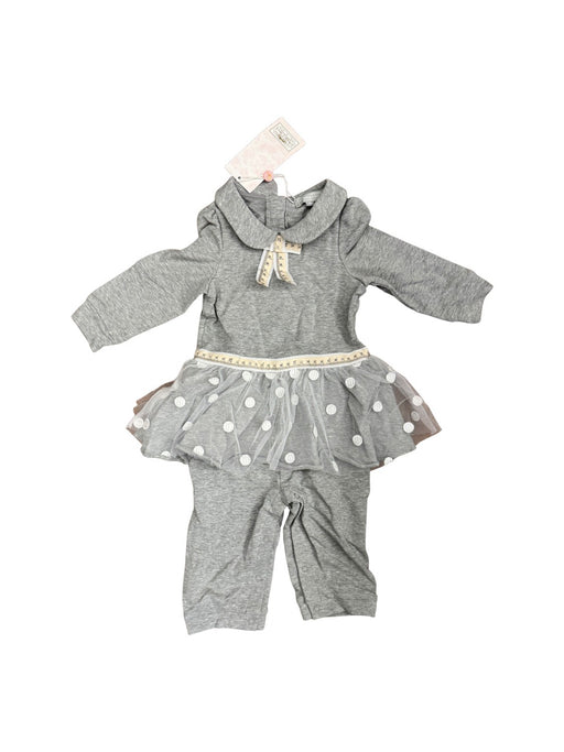 A Grey Overall Dresses from Nicholas & Bears in size 18-24M for girl. (Front View)