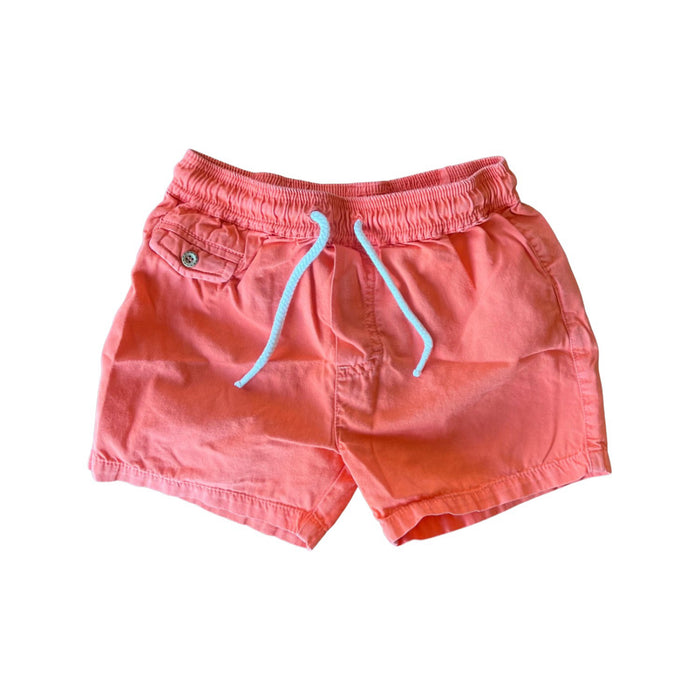A Peach Shorts from Purebaby in size 4T for boy. (Front View)