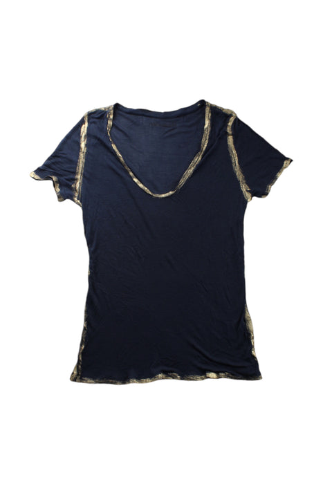 A Black Short Sleeve Tops from Zadig & Voltaire in size 14Y for girl. (Front View)