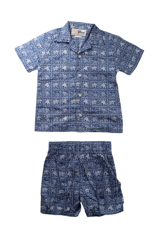 A Blue Shorts Sets from Reyn Spooner in size 3T for boy. (Front View)