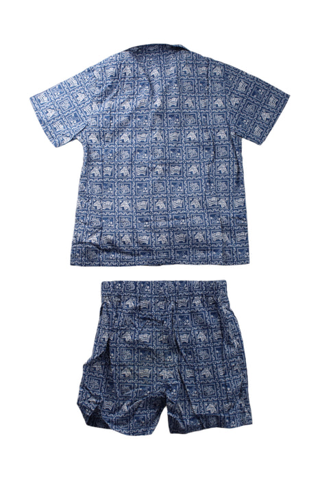 A Blue Shorts Sets from Reyn Spooner in size 3T for boy. (Back View)