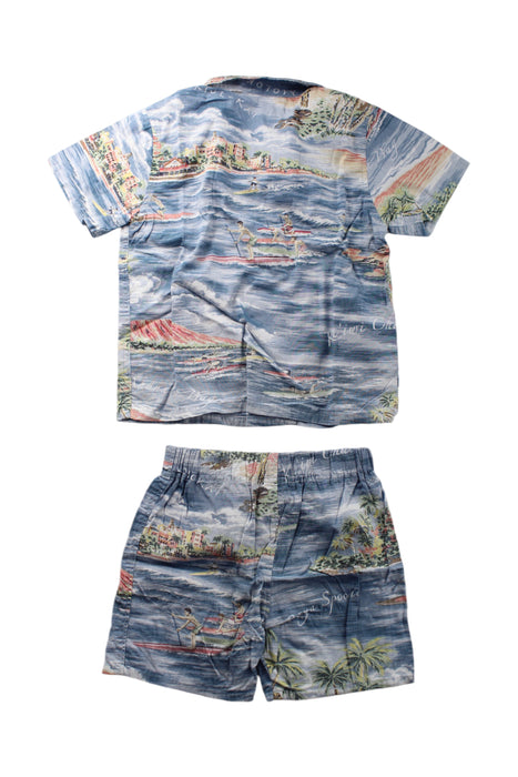 A Blue Shorts Sets from Reyn Spooner in size 3T for boy. (Back View)