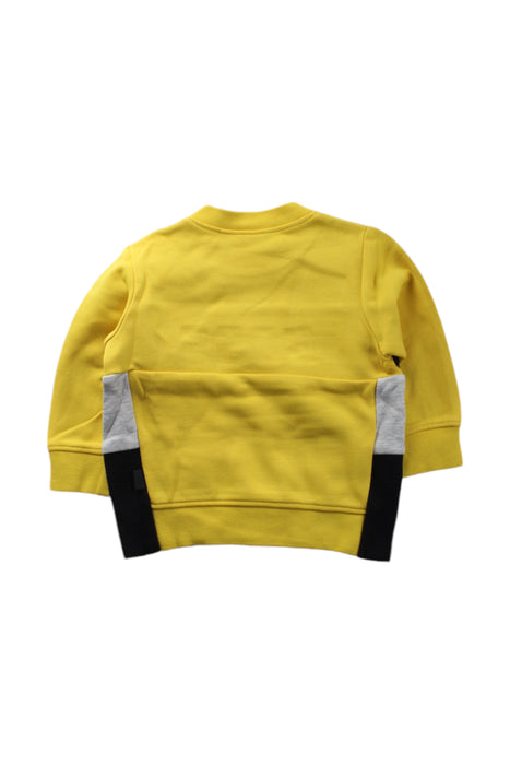 A Yellow Crewneck Sweatshirts from Boss in size 6-12M for neutral. (Back View)