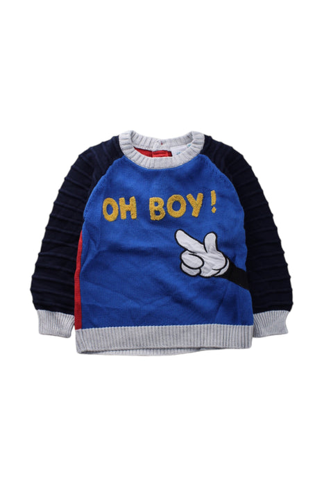 A Blue Sweatshirts from Orchestra in size 12-18M for boy. (Front View)