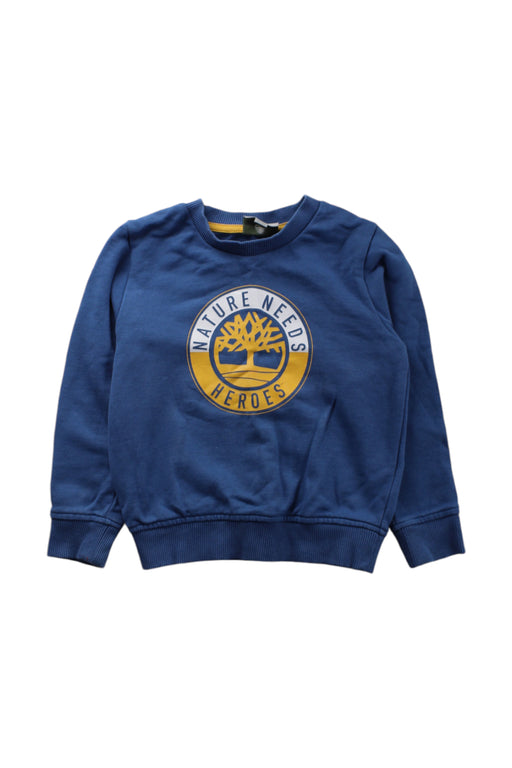 A Blue Crewneck Sweatshirts from Timberland in size 4T for neutral. (Front View)