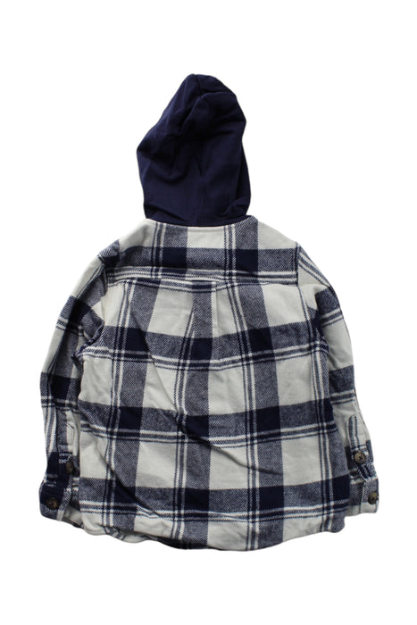 A Navy Long Sleeve Shirts from Galeries Lafayette in size 4T for boy. (Back View)