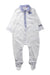 A White Long Sleeve Rompers from Boss in size 6-12M for boy. (Front View)