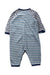 A Blue Long Sleeve Rompers from Petit Bateau in size 3-6M for neutral. (Back View)