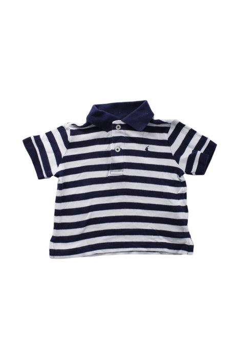 A Blue Short Sleeve Polos from Ralph Lauren in size 3-6M for neutral. (Front View)