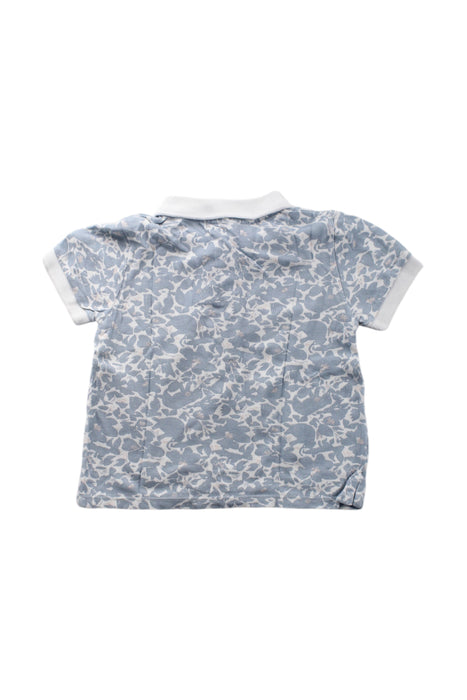 A Blue Short Sleeve Polos from Petit Bateau in size 12-18M for neutral. (Back View)