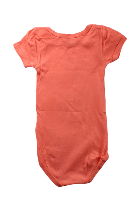 A Orange Short Sleeve Bodysuits from Petit Bateau in size 12-18M for neutral. (Back View)