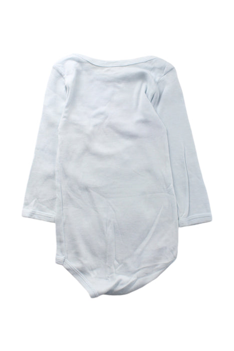 A White Long Sleeve Bodysuits from Petit Bateau in size 6-12M for neutral. (Back View)