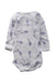 A Grey Long Sleeve Bodysuits from Petit Bateau in size 6-12M for neutral. (Back View)