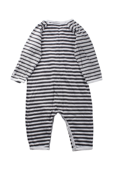 A White Long Sleeve Rompers from Petit Bateau in size 6-12M for neutral. (Back View)