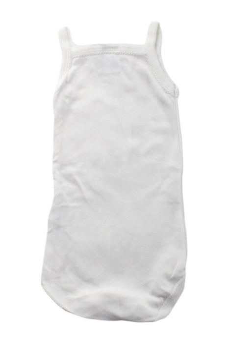 A White Sleeveless Bodysuits from Petit Bateau in size 3-6M for neutral. (Back View)