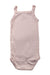 A Pink Sleeveless Bodysuits from Petit Bateau in size 3-6M for neutral. (Back View)