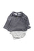 A Navy Long Sleeve Bodysuits from Petit Bateau in size 3-6M for neutral. (Front View)