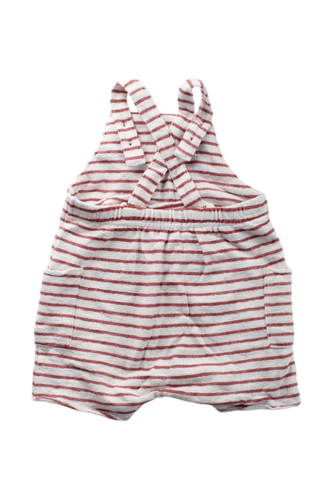 A Red Sleeveless Rompers from Bout'Chou in size 3-6M for neutral. (Back View)