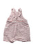 A Red Sleeveless Rompers from Bout'Chou in size 3-6M for neutral. (Back View)