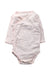 A Pink Long Sleeve Bodysuits from Bout'Chou in size 3-6M for neutral. (Front View)