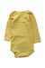 A Yellow Long Sleeve Bodysuits from Petit Bateau in size 3-6M for neutral. (Back View)
