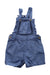 A Blue Overall Shorts from Bout'Chou in size 6-12M for neutral. (Front View)