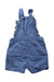 A Blue Overall Shorts from Bout'Chou in size 6-12M for neutral. (Back View)