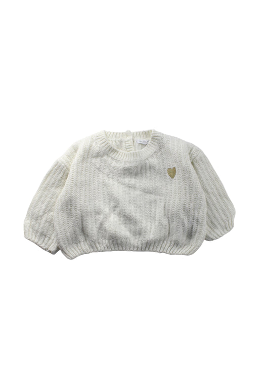 A White Knit Sweaters from Vertbaudet in size 6-12M for neutral. (Front View)