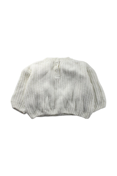 A White Knit Sweaters from Vertbaudet in size 6-12M for neutral. (Back View)