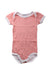 A Pink Short Sleeve Bodysuits from Petit Bateau in size 6-12M for neutral. (Front View)