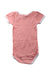 A Pink Short Sleeve Bodysuits from Petit Bateau in size 6-12M for neutral. (Back View)