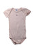 A Peach Short Sleeve Bodysuits from Petit Bateau in size 6-12M for neutral. (Front View)