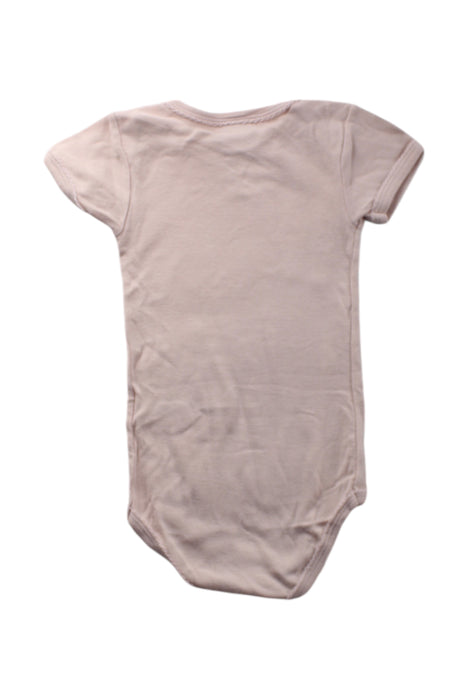 A Peach Short Sleeve Bodysuits from Petit Bateau in size 6-12M for neutral. (Back View)