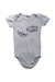 A Grey Short Sleeve Bodysuits from Petit Bateau in size 6-12M for neutral. (Front View)