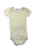 A White Short Sleeve Bodysuits from Petit Bateau in size 6-12M for neutral. (Front View)