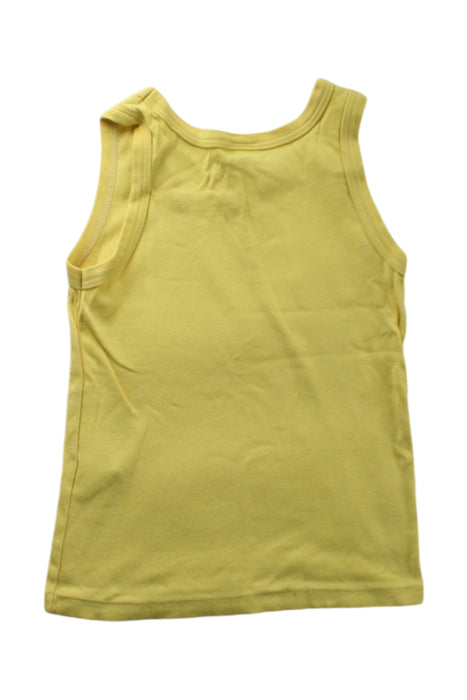 A Yellow Sleeveless T Shirts from Petit Bateau in size 4T for neutral. (Back View)