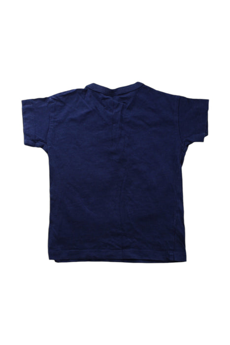 A Navy Short Sleeve Polos from Petit Bateau in size 4T for neutral. (Back View)