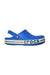 A Blue Slip Ons from Crocs in size 9Y for boy. (Front View)