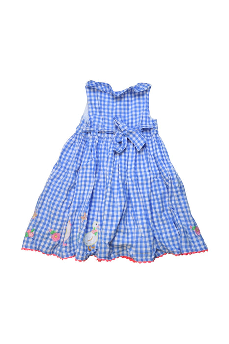 A Blue Sleeveless Dresses from Monsoon in size 2T for girl. (Back View)