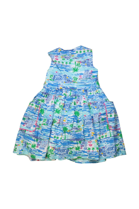 A Multicolour Sleeveless Dresses from Tommy Bahama in size 4T for girl. (Back View)